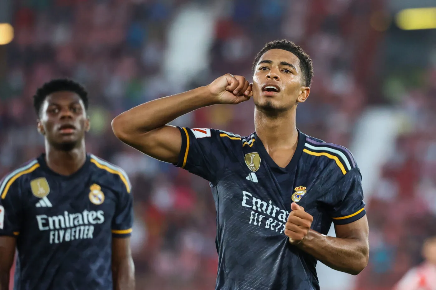 Jude BELLINGHAM of Real Madrid during the LaLiga EA Sports 2023/2024 match between UD Almeria and Real Madrid on August 19, 2023 at Power Horse Stadium in Almeria, Spain.