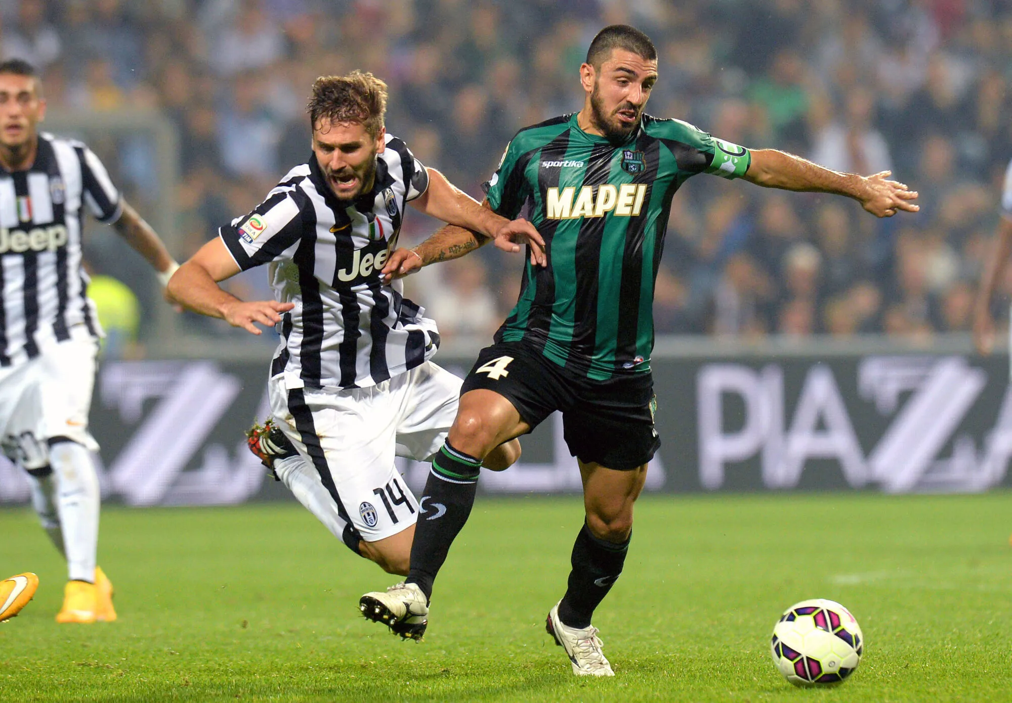Fernando Llorente / Francesco Magnanelli   - 18.10.2014 - Sassuolo / Juventus Turin - 7eme journee de SerieA