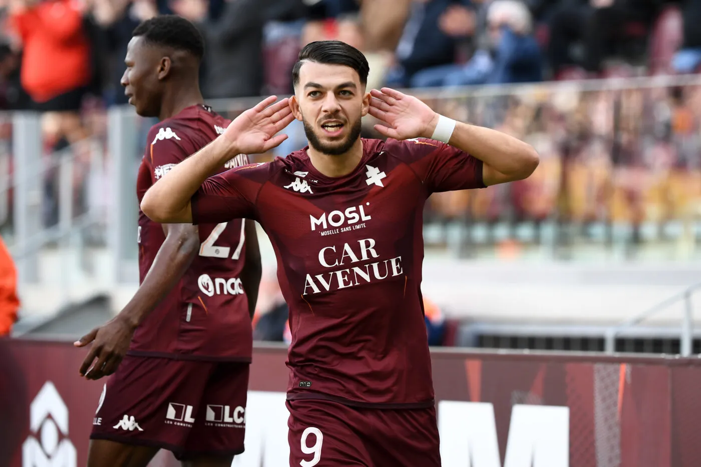 09 Georges MIKAUTADZE (fcm) during the Ligue 2 BKT match between Metz and Bordeaux at Stade Saint-Symphorien on April 15, 2023 in Metz, France. (Photo by Christophe Saidi/FEP/Icon Sport)