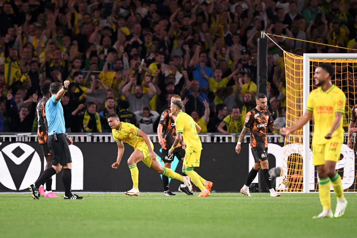 31 Mostafa MOHAMED (fcn) during the Ligue 1 Uber Eats match between Football Club de Nantes and Olympique de Marseille at Stade de la Beaujoire on September 1, 2023 in Nantes, France. (Photo by Anthony Bibard/FEP/Icon Sport)