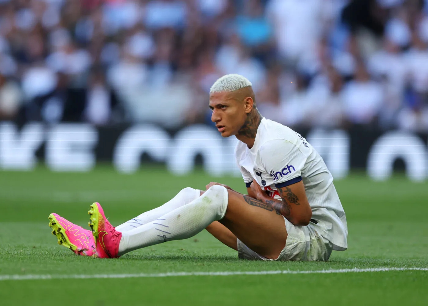 19th August 2023; Tottenham Hotspur Stadium, London, England; Premier League Football, Tottenham Hotspur versus Manchester United; Richarlison of Tottenham Hotspur - Photo by Icon sport
