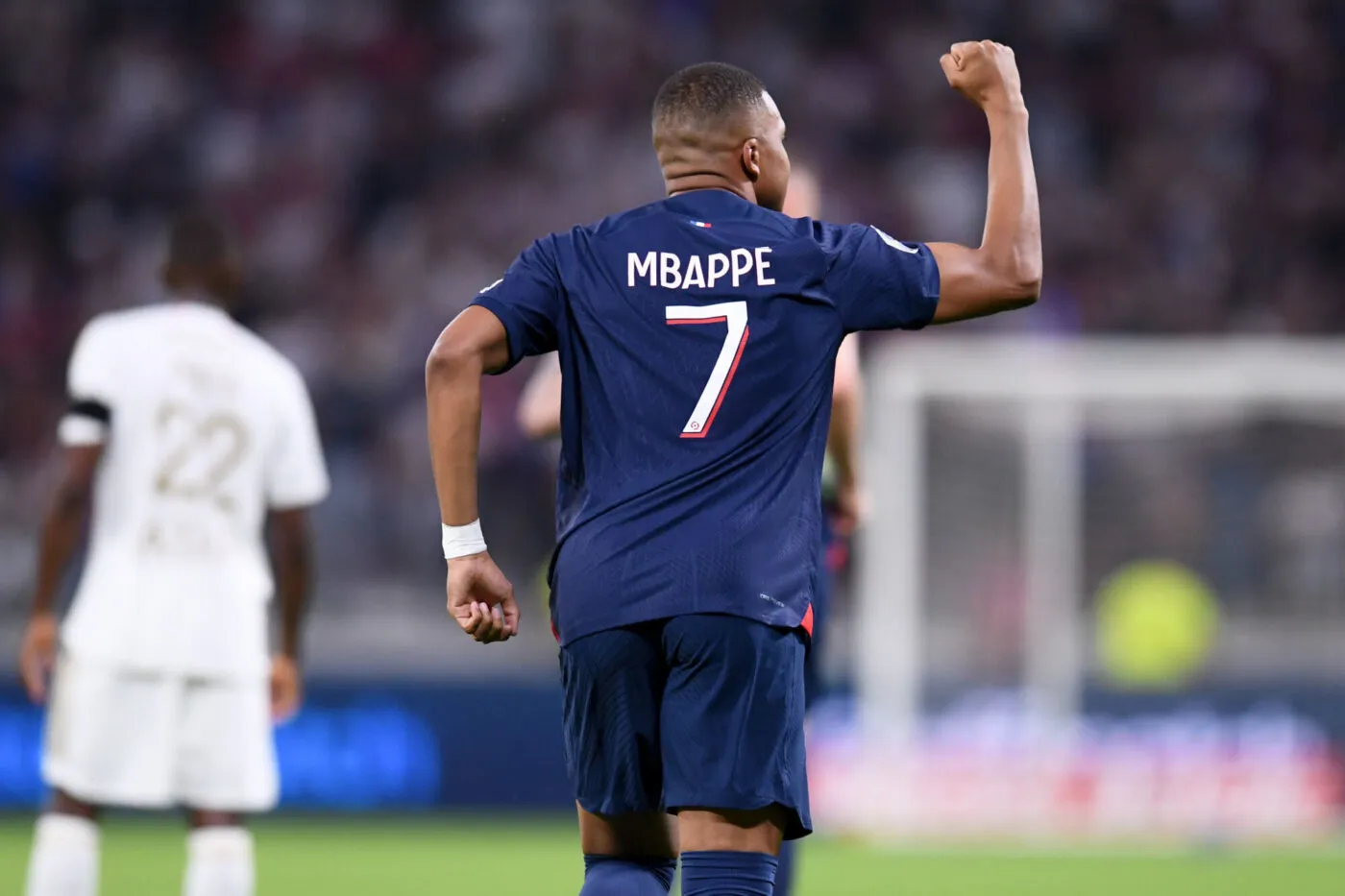 07 Kylian MBAPPE (psg) during the Ligue 1 Uber Eats match between Olympique Lyonnais and Paris Saint-Germain Football Club at Groupama Stadium  on September 3, 2023 in Lyon, France. (Photo by Philippe Lecoeur/FEP/Icon Sport)