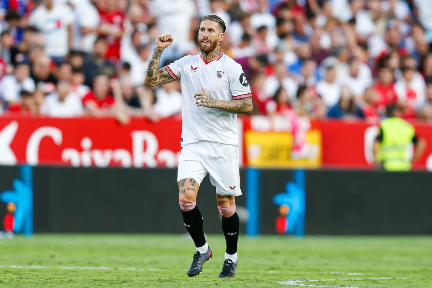 Sergio Ramos of Sevilla FC during the La Liga match between Sevilla FC and UD Las Palmas played at Ramon Sanchez Pizjuan Stadium on September 17 in Sevilla, Spain. (Photo by Antonio Pozo / Pressinphoto / Icon Sport) - Photo by Icon sport