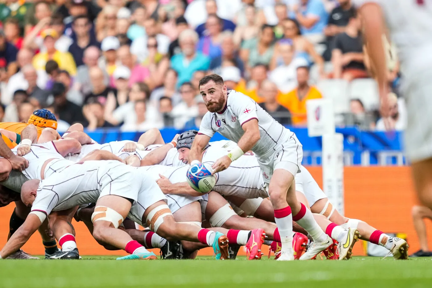 Vasil LOBZHANIDZE of Georgia during the Rugby World Cup match between Australia and Georgia at Stade de France on September 9, 2023 in Paris, France. (Photo by Hugo Pfeiffer/Icon Sport)