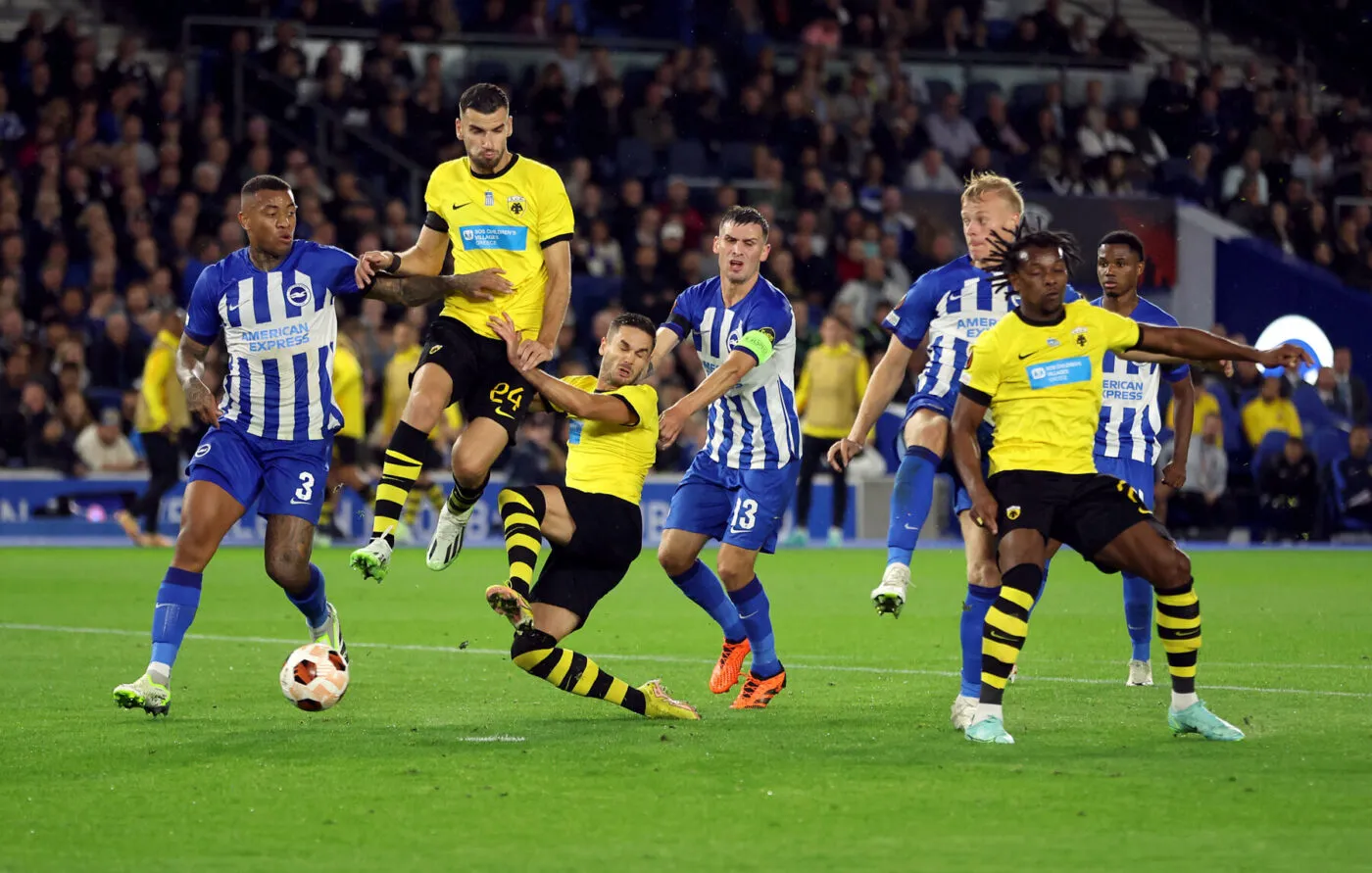 Ligue Europa : l&rsquo;AEK Athènes plie Brighton, West Ham et l&rsquo;Atalanta assurent