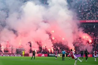 Le match de l'Ajax Amsterdam, mené 3-0, définitivement arrêté