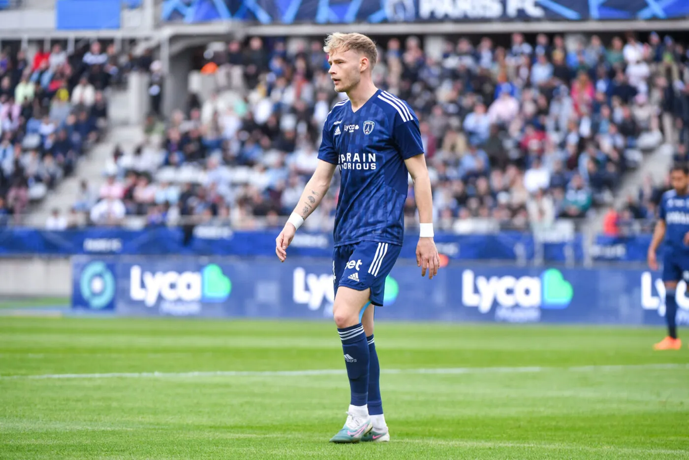 Maxime BERNAUER of Paris FC during the Ligue 2 BKT match between Paris FC and Sochaux at Stade Charlety on May 20, 2023 in Paris, France.(Photo by Franco Arland/Icon Sport)