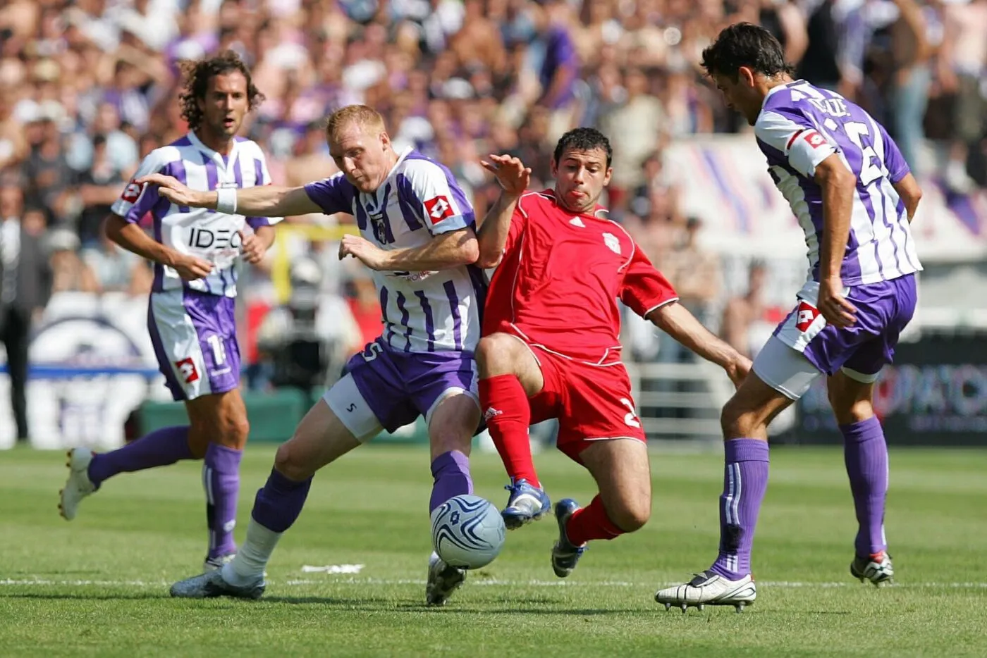 Javier MASCHERANO / Jeremy MATHIEU / Nicolas DIEUZE - Toulouse / Liverpool - 15.08.2007 - 3e tour - Champions League