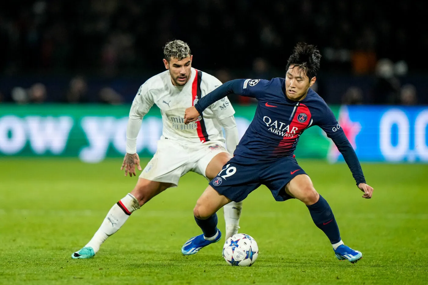 Le Milan avec Theo Hernández et Christian Pulisic face au PSG