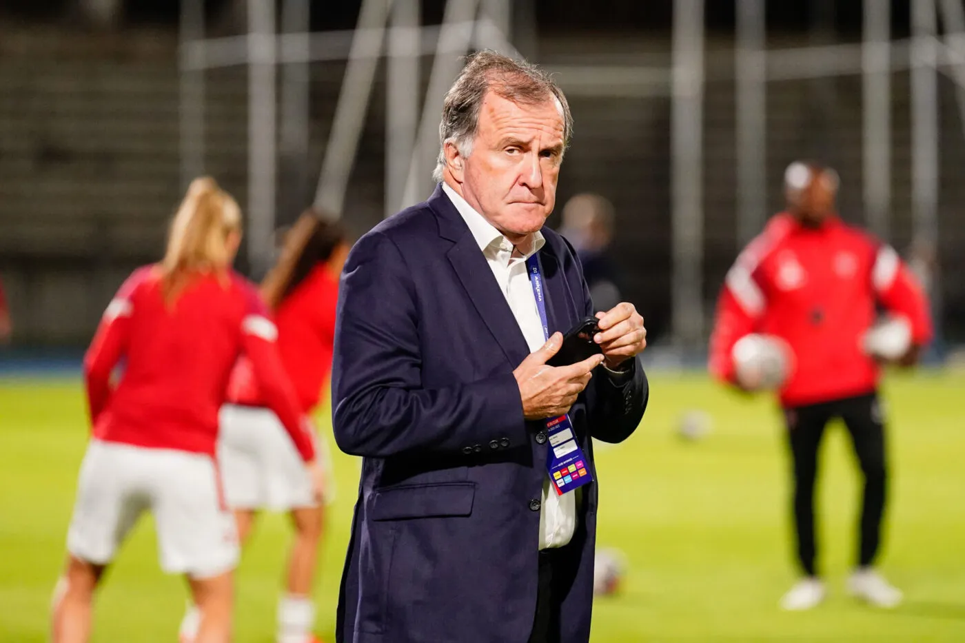 Pierre FERRACCI president of Paris FC during the D1 Arkema match between Paris Football Club and FC Fleury 91 Coeur d'Essonne at Stade de l'Aube on September 29, 2023 in Troyes, France. (Photo by Emma da Silva/Icon Sport)