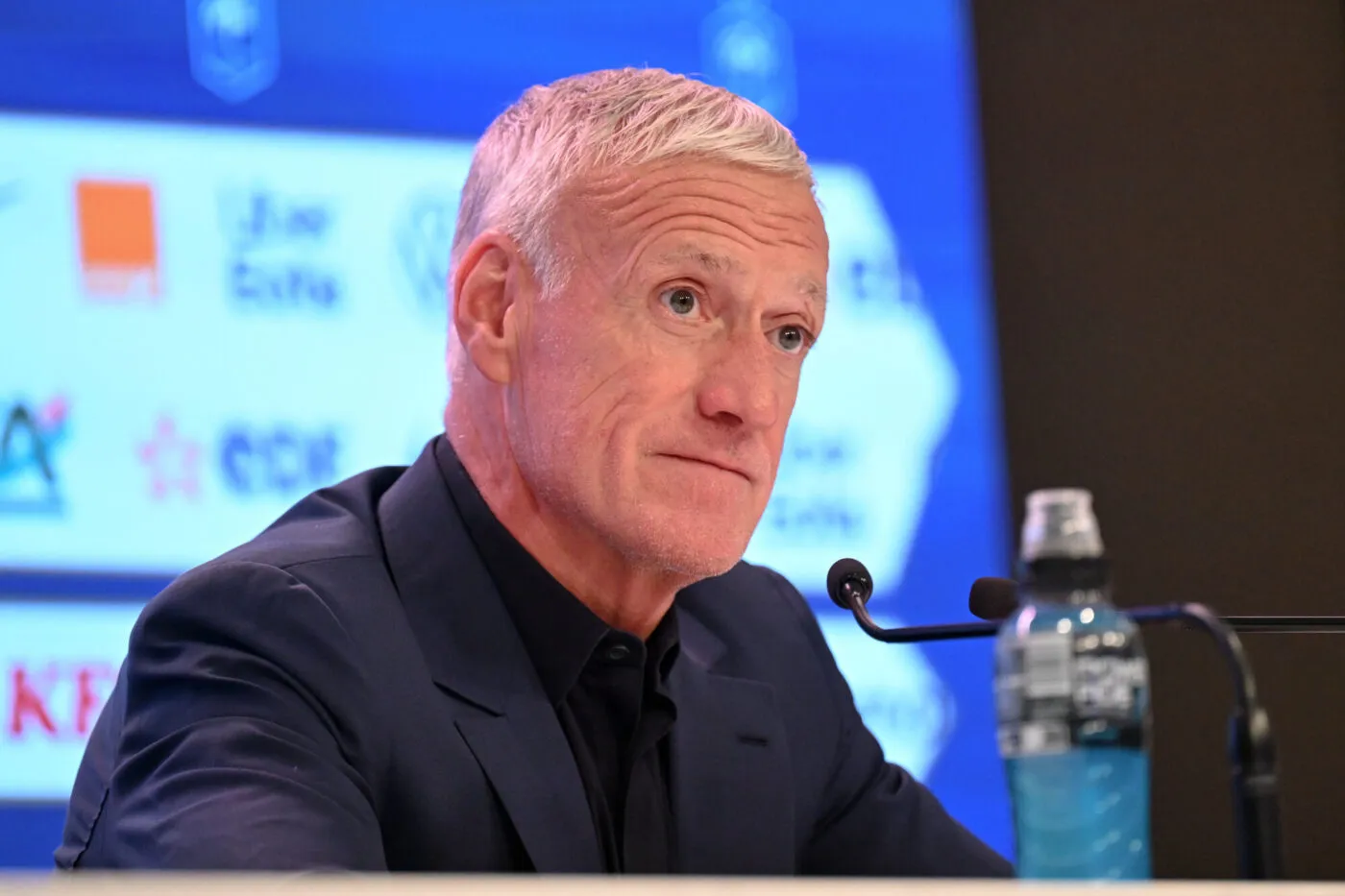 Didier DESCHAMPS (Selectionneur France) during the French Football National Team Press Conference on October 5, 2023 in Clairefontaine, France. (Photo by Anthony Bibard/FEP/Icon Sport)