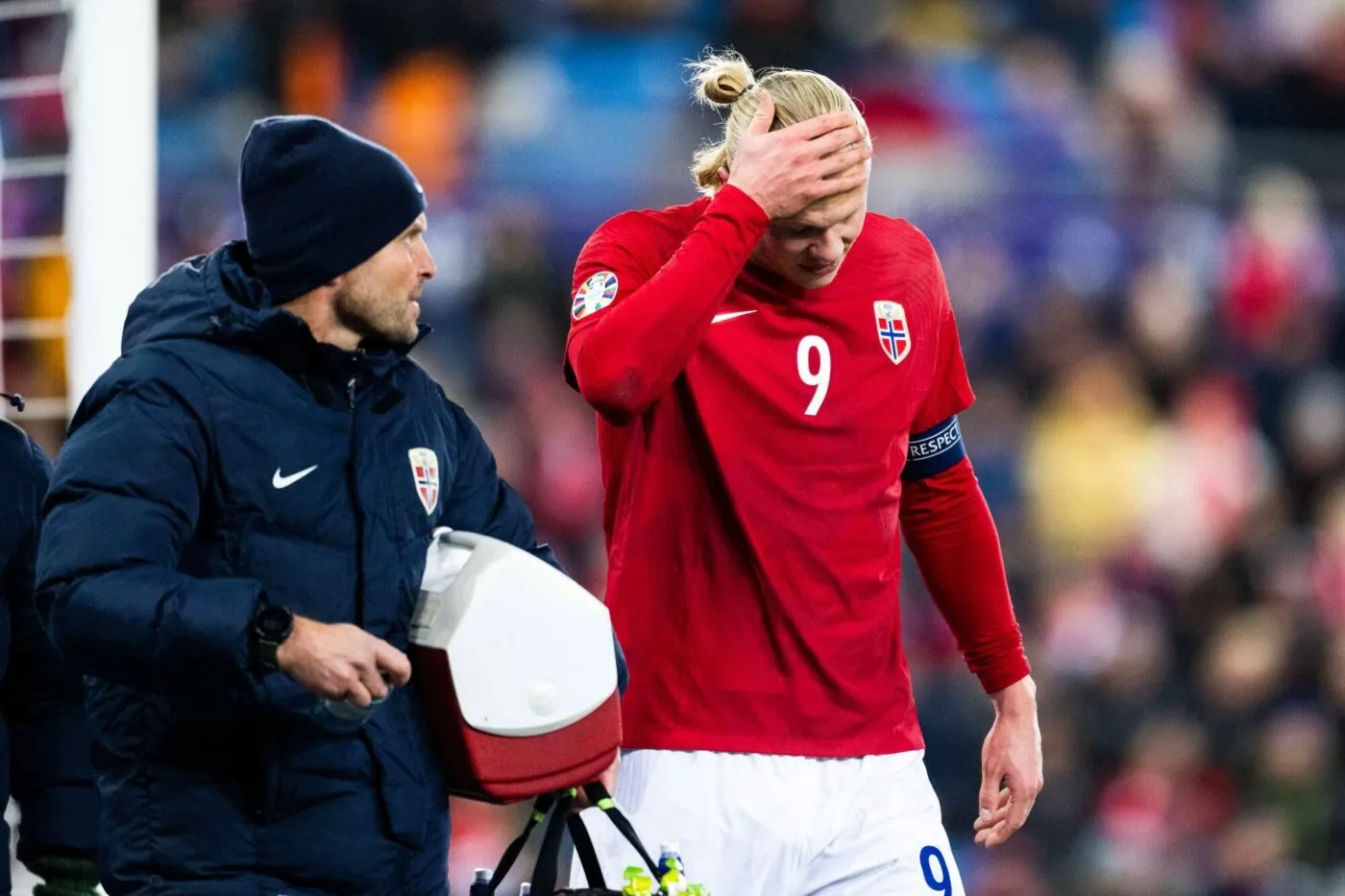 Erling Haaland blessé à la cheville