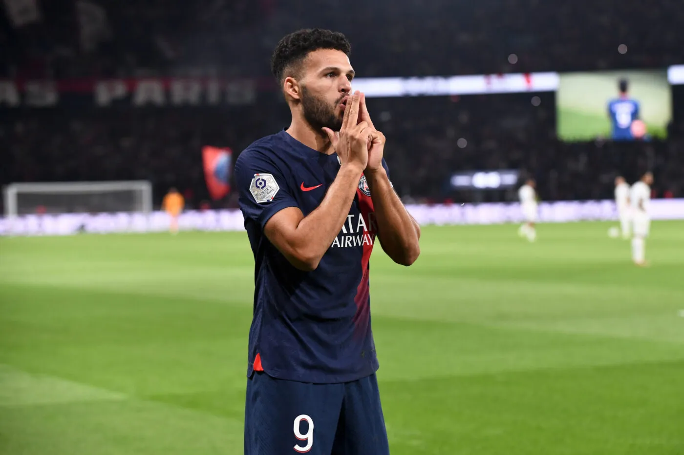 09 Goncalo MATIAS RAMOS (psg) during the Ligue 1 Uber Eats match between Paris Saint-Germain Football Club and Olympique de Marseille at Parc des Princes on September 24, 2023 in Paris, France. (Photo by Philippe Lecoeur/FEP/Icon Sport)