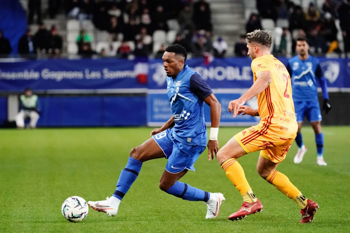 19 Lenny JOSEPH (gf38) during the Ligue 2 BKT match between Grenoble Foot 38 and Rodez Aveyron Football at Stade des Alpes on November 25, 2023 in Grenoble, France. (Photo by Dave Winter/FEP/Icon Sport)