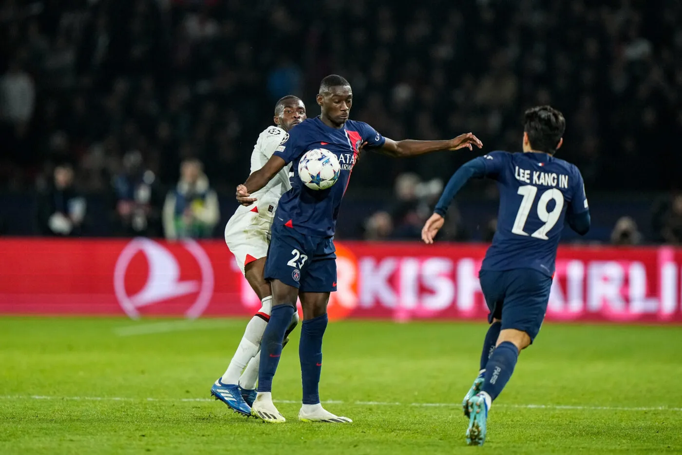 Paris avec Kolo Muani, Lee et Danilo face à Newcastle