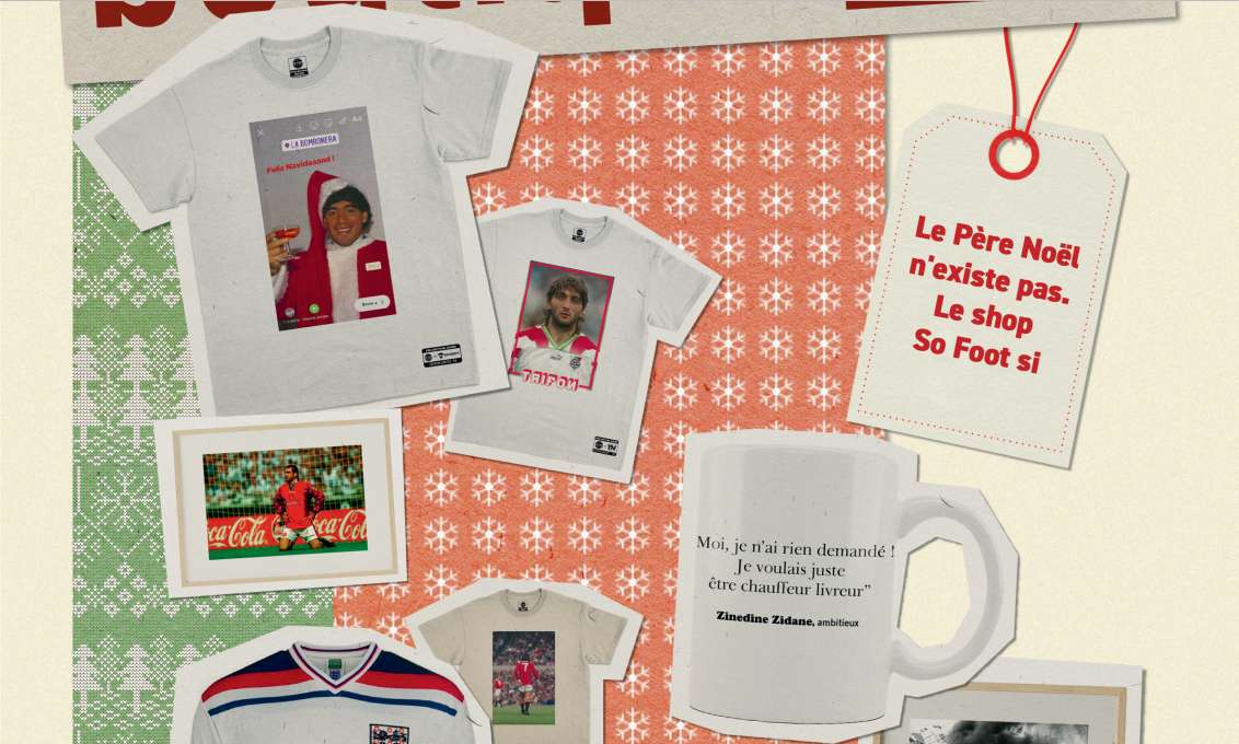 Découvrez les objets de notre boutique.so pour Noël et les fêtes de fin d’année So Foot Tampon! Pédale! 40-A