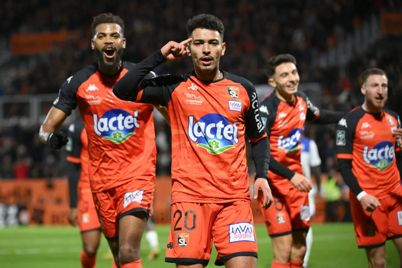20 Amin CHERNI (slmfc) during the Ligue 2 BKT match between Stade Lavallois Mayenne Football Club v Association de la Jeunesse Auxerroise at Stade Francis-Le Basser on December 19, 2023 in Laval, France. (Photo by Christophe Saidi/FEP/Icon Sport)