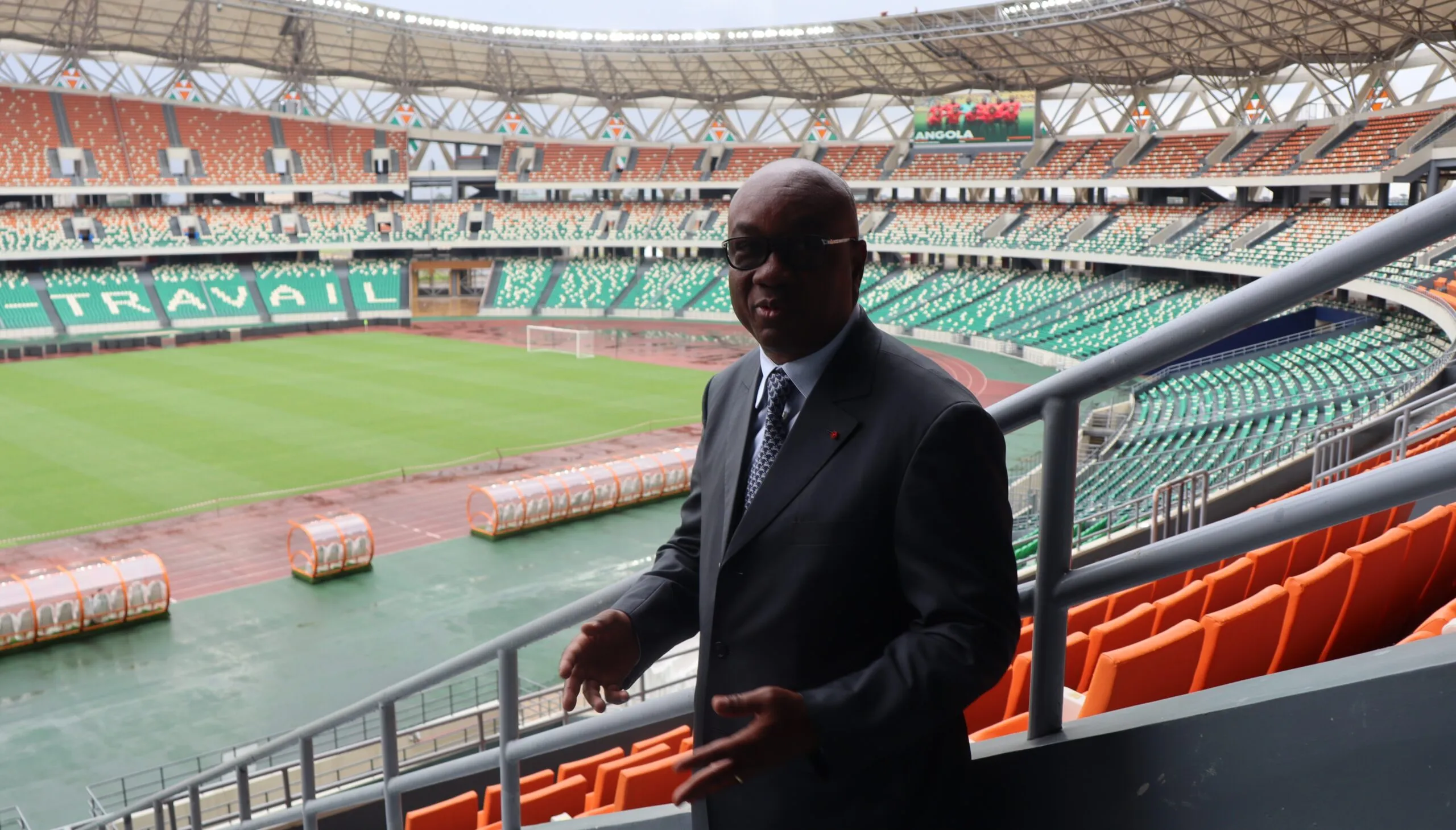 Idriss Diallo, président de la FIF, au stade d&rsquo;Ebimpé.
