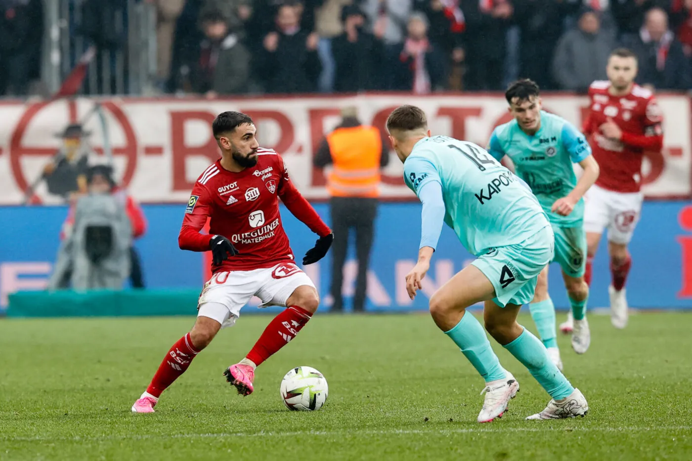10 Romain DEL CASTILLO (sb29) during the Ligue 1 Uber Eats match between Stade Brestois 29 and Montpellier Herault SC at Stade Francis Le Ble on January 14, 2024 in Brest, France. (Photo by Loic Baratoux/FEP/Icon Sport)