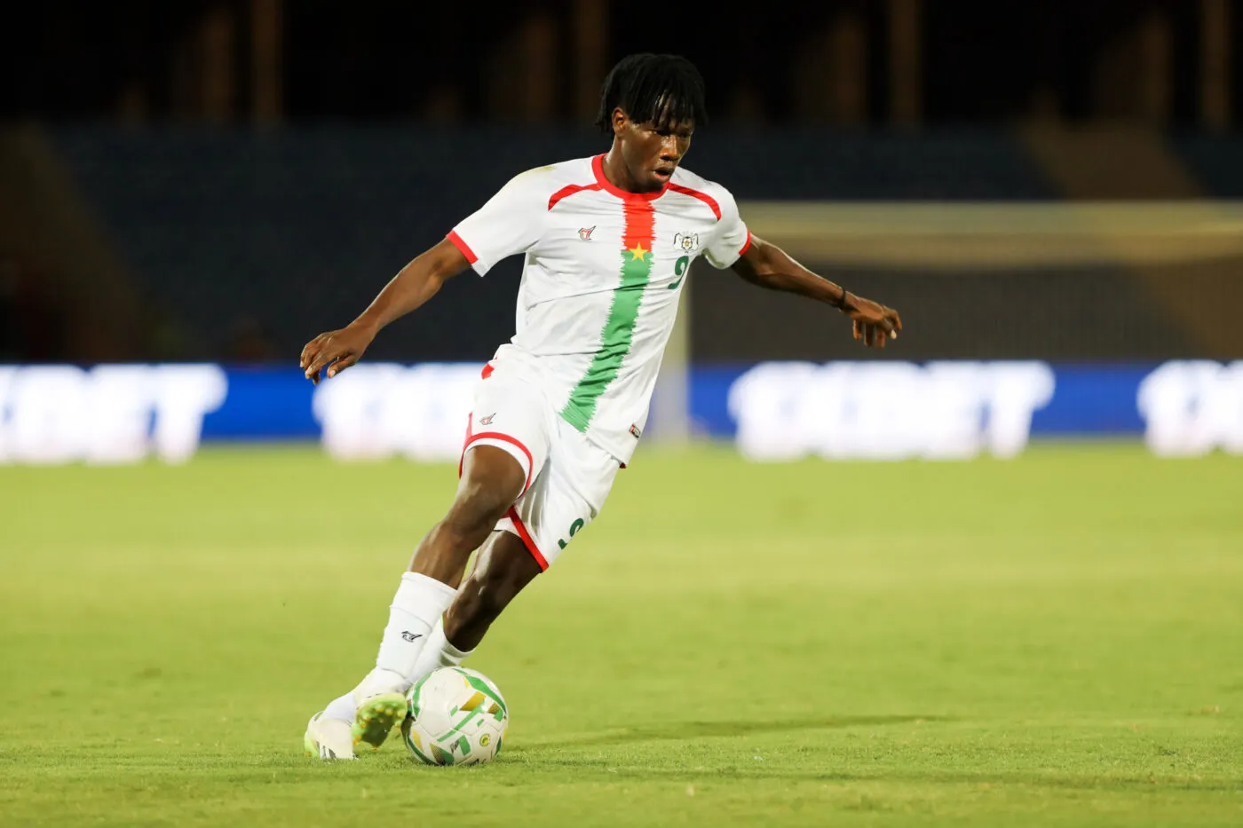 Issa Kabore of Burkina Faso during the 2023 Africa Cup of Nations Qualifiers match between Burkina Faso and Eswatini at Marrakech Stadium in Marrakech, Morocco on 08 September 2023 - Photo by Icon sport