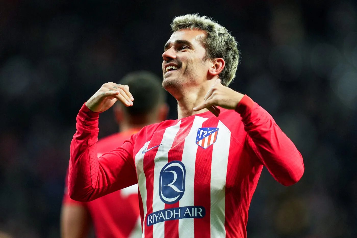 Antoine Griezmann of Atletico de Madrid celebrates his goal during the UEFA Champions League match, Group E, between Atletico de Madrid and SS Lazio played at Civitas Mertropolitano Stadium on December 13, 2023 in Madrid, Spain. (Photo by Bagu Blanco / Pressinphoto / Icon Sport)   - Photo by Icon sport