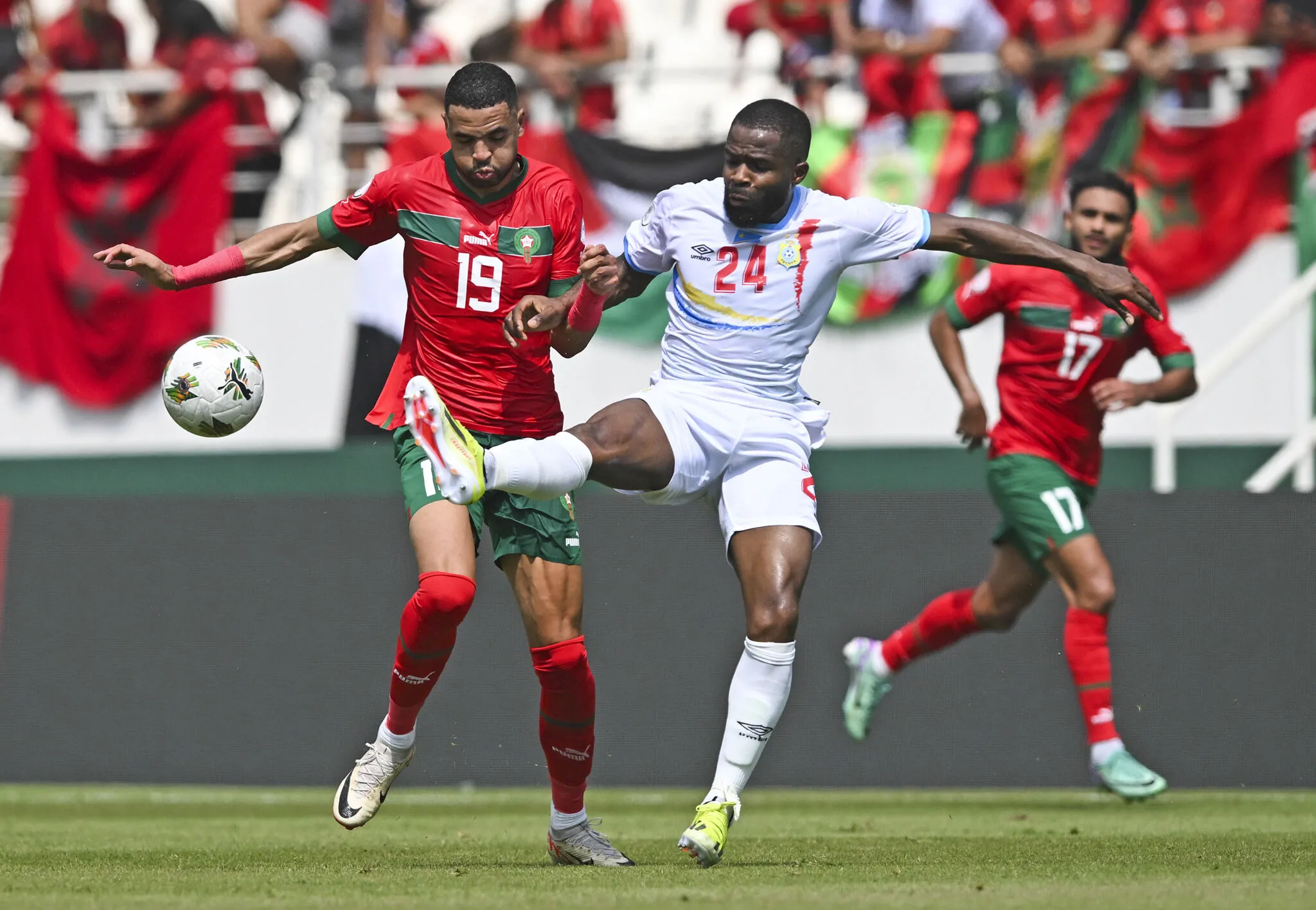 Une bagarre a éclaté entre Marocains et Congolais à la fin de leur match