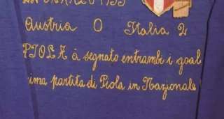 La belle histoire du maillot de l'Italie de 1935 de Silvio Piola