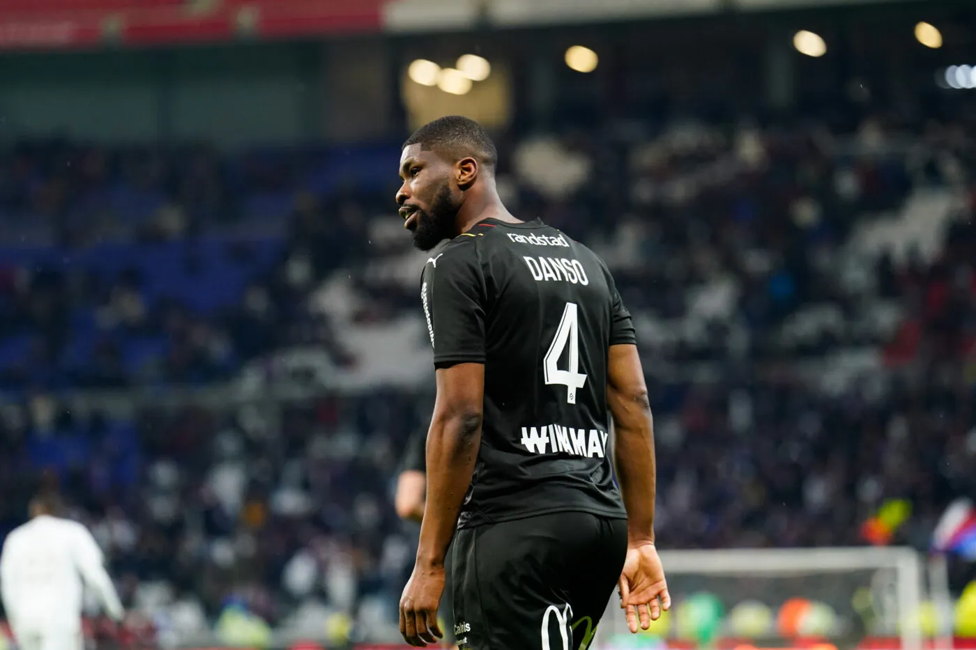 Kevin DANSO of Lens celebrate after scores during the Ligue 1 Uber Eats match between Lyon and Lens at Groupama Stadium on March 3, 2024 in Lyon, France. (Photo by Hugo Pfeiffer/Icon Sport)   - Photo by Icon Sport