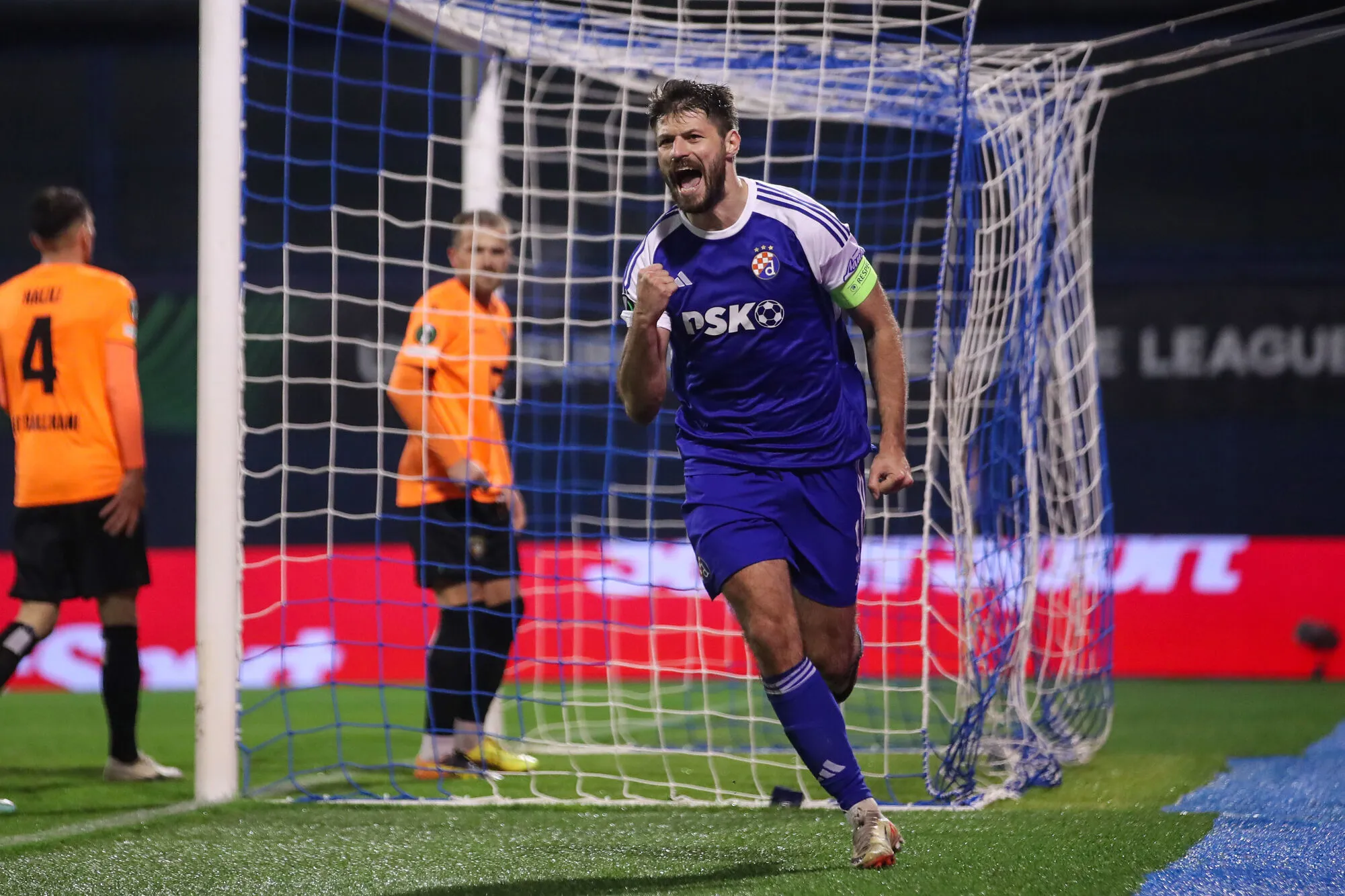 ZAGREB, CROATIA - DECEMBER 14: Bruno Petkovic of Dinamo Zagreb celebrates a goal during the UEFA Europa Conference League Group C match between GNK Dinamo and Ballkani at Maksimir Stadium on December 14, 2023 in Zagreb, Croatia. Photo: Luka Stanzl/Pixsell - Photo by Icon sport