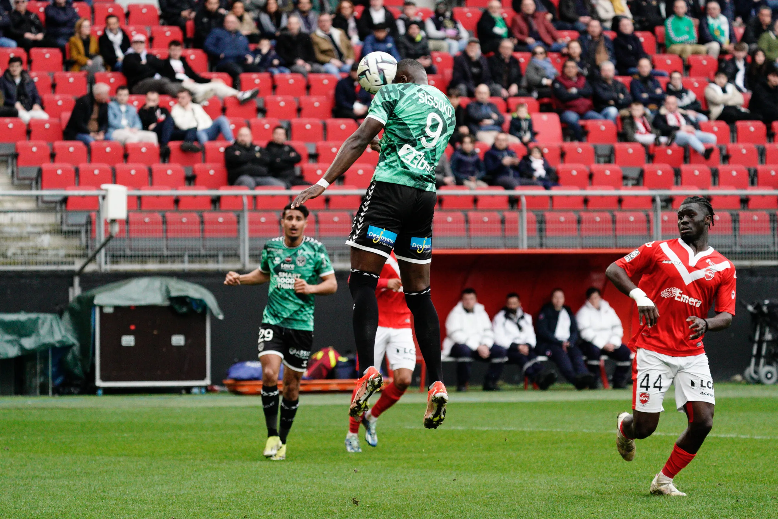 09 Ibrahim SISSOKO (asse) during the Ligue 2 BKT match between Valenciennes and Saint-Etienne at Stade du Hainaut on March 30, 2024 in Valenciennes, France.(Photo by Dave Winter/FEP/Icon Sport)   - Photo by Icon Sport