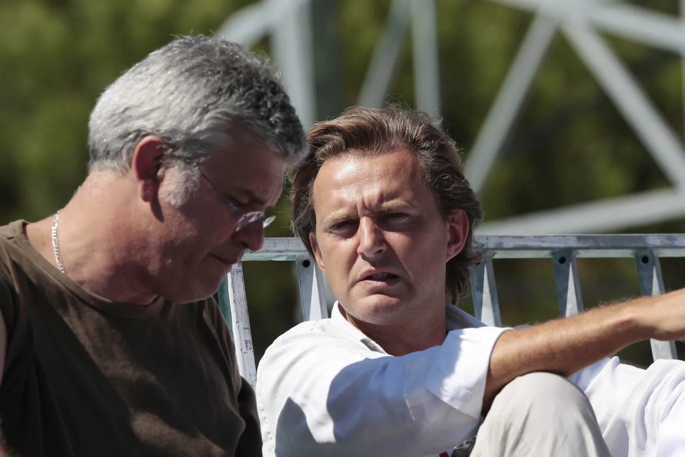Jean Luc MANAUDOU et Didier POULMAIRE - Open EDF de Natation 2007 - 05.08.2007 - La Croix Catelan - Photo : Laurent Zabulon / Icon Sport - Photo by Icon Sport