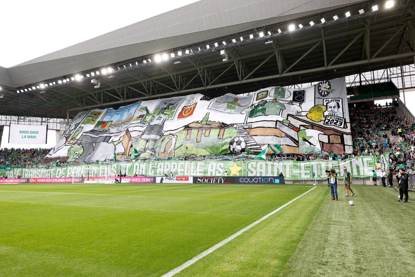 Illustration during the Ligue 2 BKT match between Saint-Etienne and Concarneau at Stade Geoffroy-Guichard on April 6, 2024 in Saint-Etienne, France.(Photo by Loic Baratoux/FEP/Icon Sport)   - Photo by Icon Sport