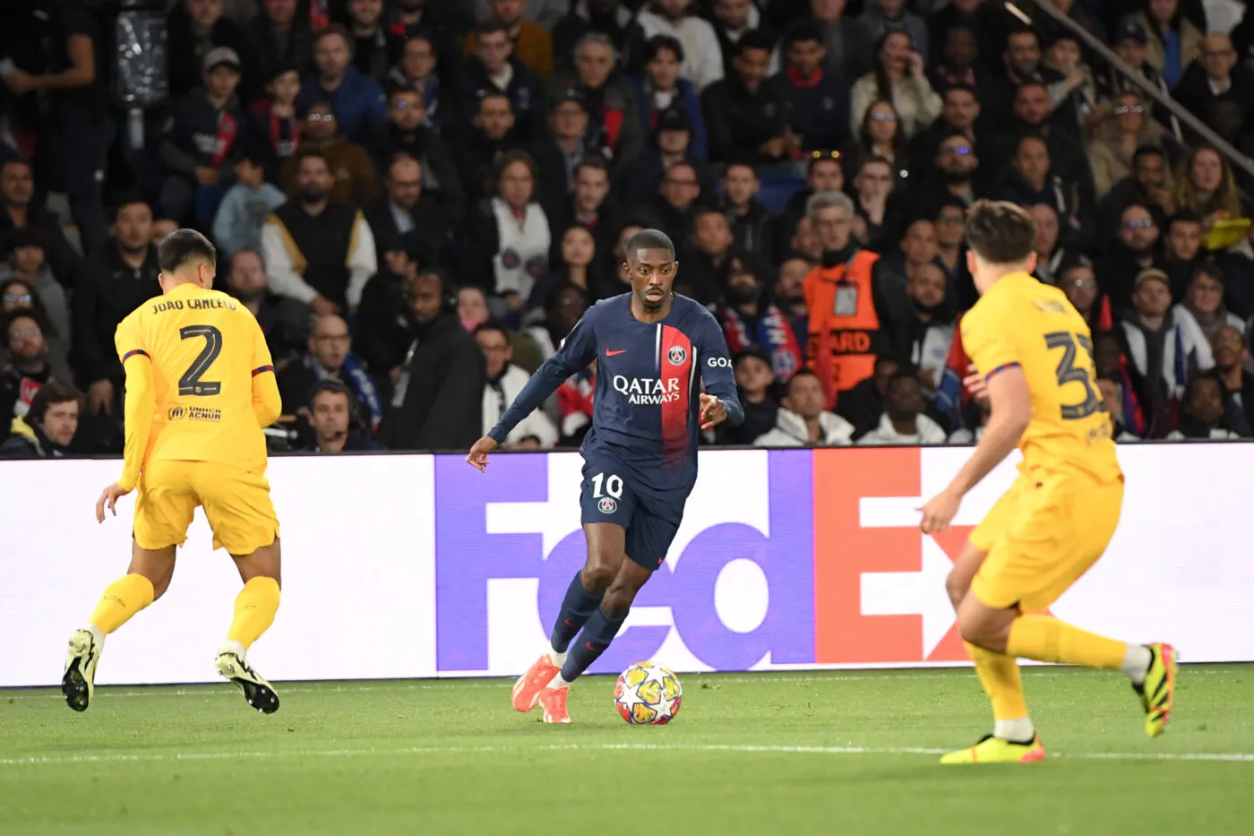 10 Ousmane DEMBELE (psg) during the UEFA Champions League Quarter-finals match between Paris and Barcelona at Parc des Princes on April 10, 2024 in Paris, France.(Photo by Anthony Bibard/FEP/Icon Sport)   - Photo by Icon Sport