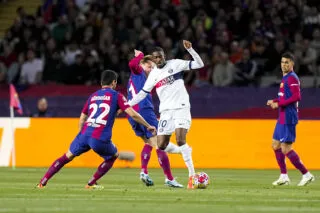 Barça-PSG : l'égalisation d'Ousmane Dembélé pour Paris