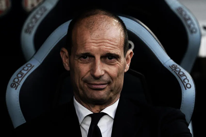 Juventus’ head coach Massimiliano Allegri during the Serie A Tim soccer match between Lazio and Juventus at the Rome's Olympic stadium, Italy - Saturday March 30, 2024 - Sport  Soccer ( Photo by Alfredo Falcone/LaPresse )   - Photo by Icon Sport