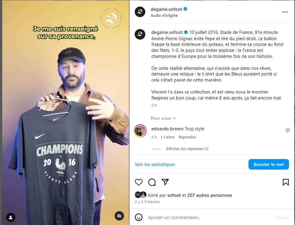 Si la France avait gagné l&rsquo;Euro 2016, les Bleus auraient porté ce maillot