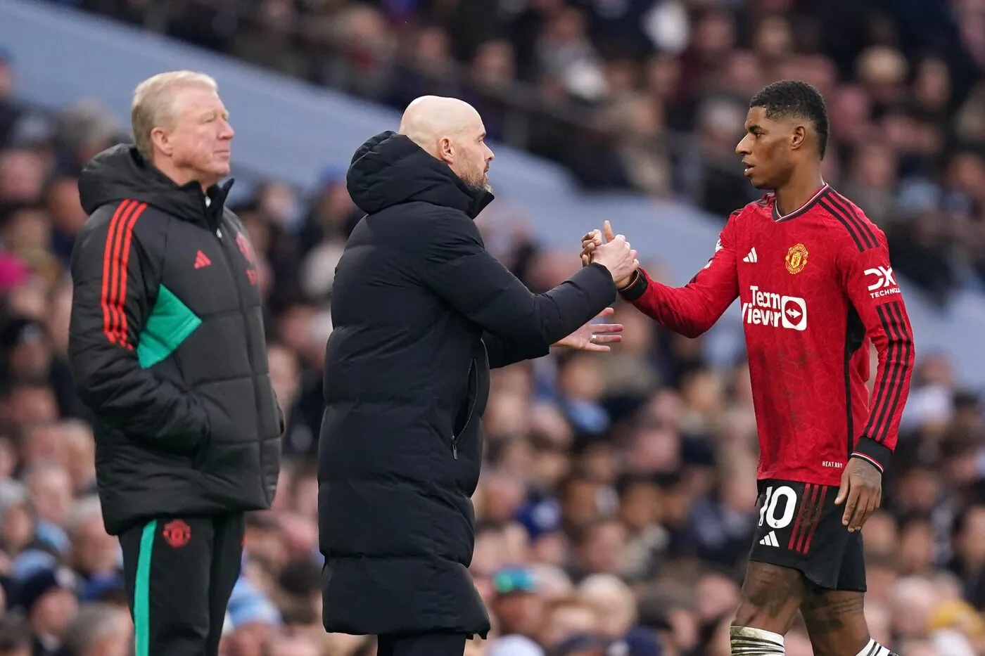 Erik ten Hag demande du soutien pour Marcus Rashford