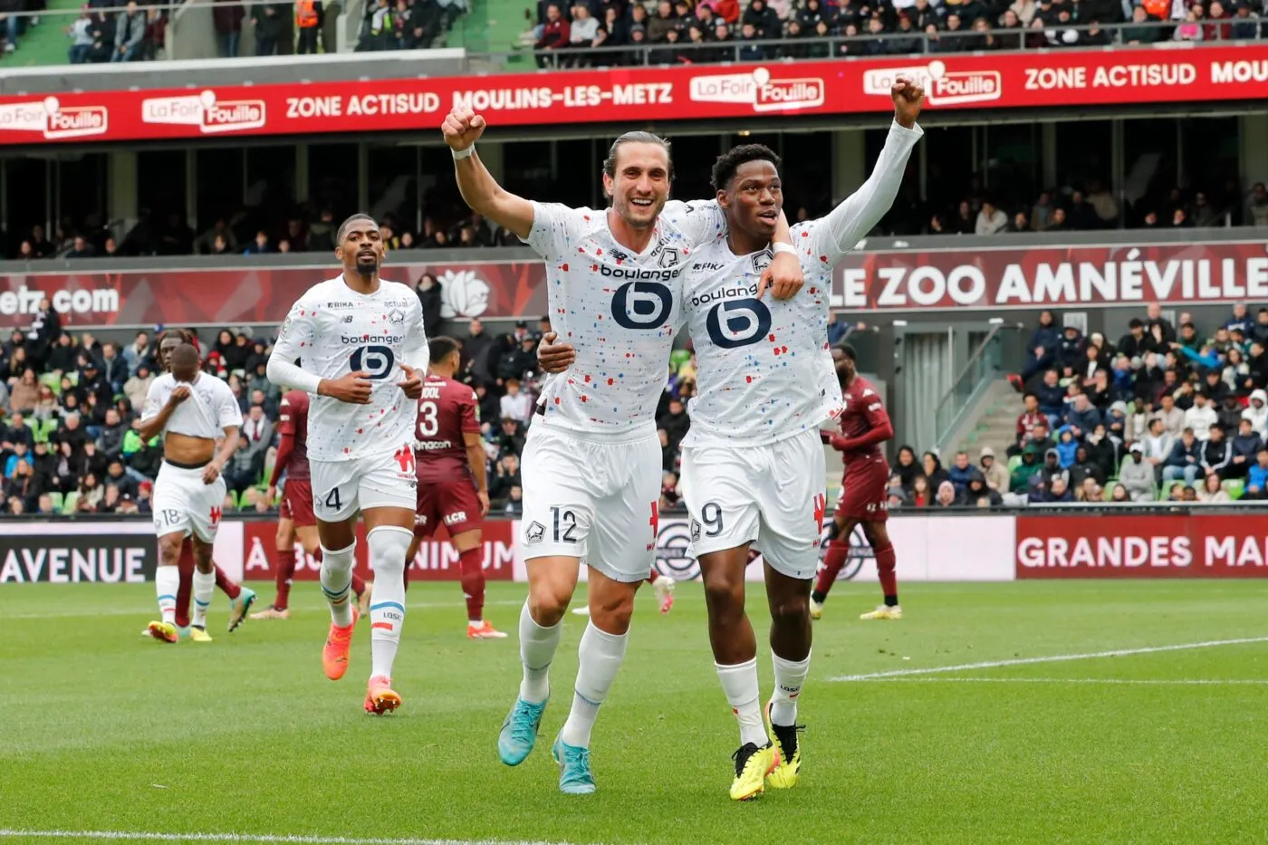 Lille renverse Metz et monte provisoirement sur le podium