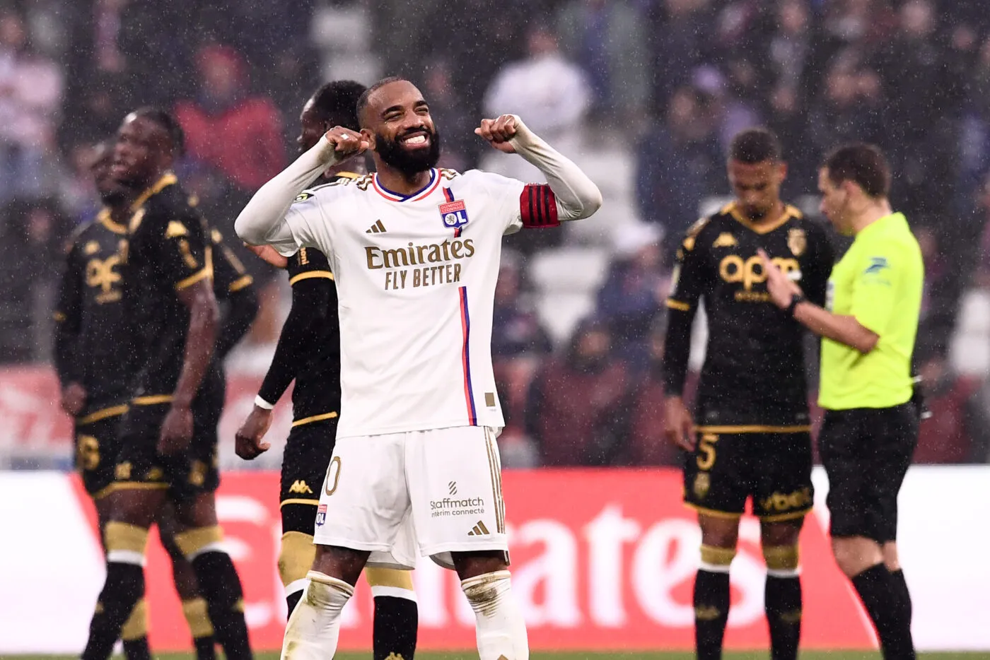 10 Alexandre LACAZETTE (ol) during the Ligue 1 Uber Eats match between Lyon and Monaco at Groupama Stadium on April 28, 2024 in Lyon, France.(Photo by Philippe Lecoeur/FEP/Icon Sport)   - Photo by Icon Sport