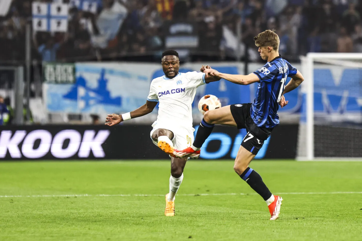 Chancel MBEMBA of Marseille during the UEFA Europa League, Semi final match between Marseille and Atalanta at Oragne Velodrome, Marseille on May 2, 2024 in Marseille, France.(Photo by Johnny Fidelin/Icon Sport)   - Photo by Icon Sport