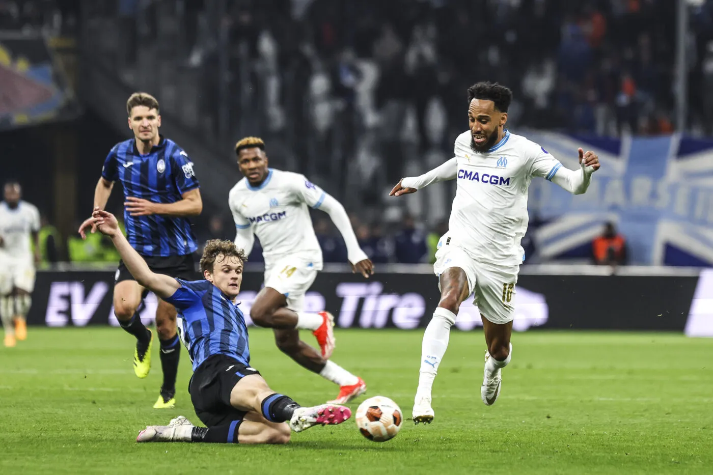 Pierre-Emerick AUBAMEYANG of Marseille during the UEFA Europa League, Semi final match between Marseille and Atalanta at Oragne Velodrome, Marseille on May 2, 2024 in Marseille, France.(Photo by Johnny Fidelin/Icon Sport)   - Photo by Icon Sport