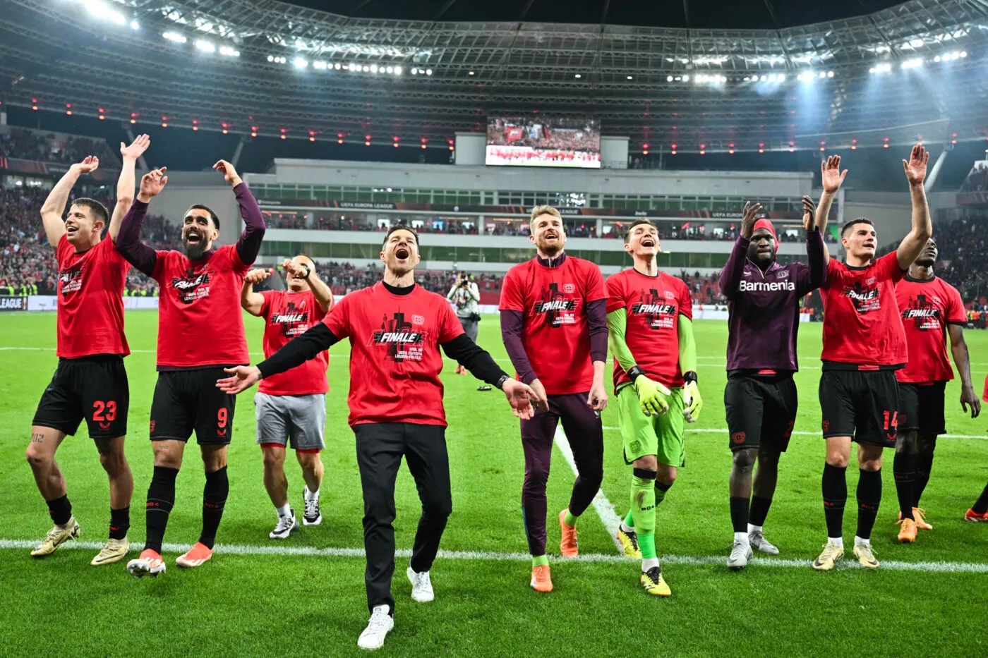 Leverkusen célèbre sa qualification en finale sur Bella Ciao