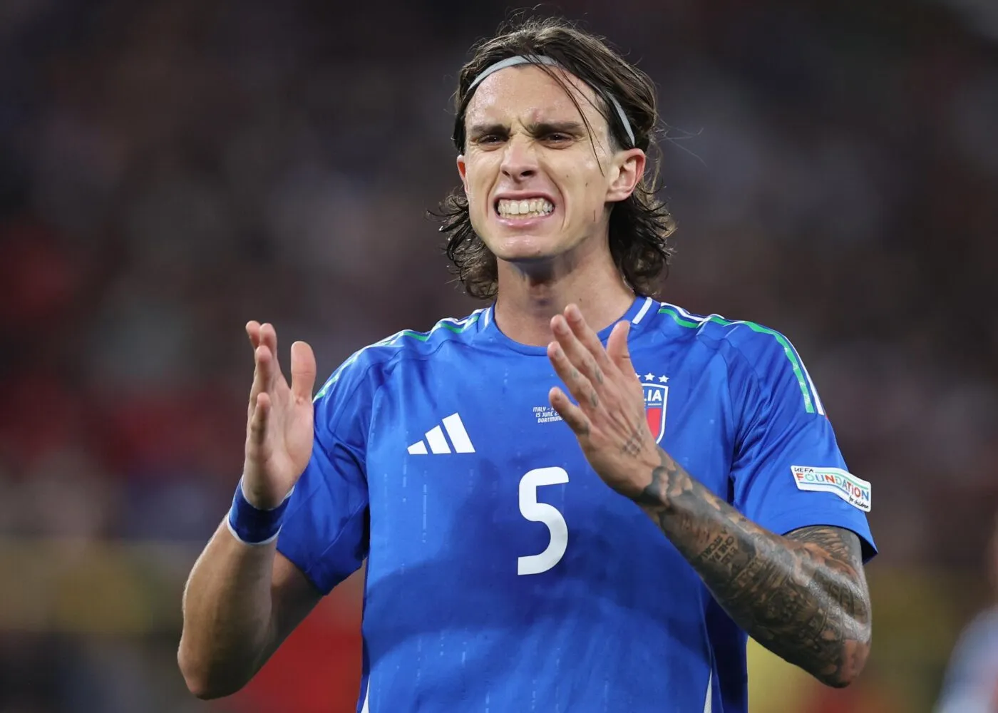 Riccardo Calafiori, un beau serre-tête de vainqueur