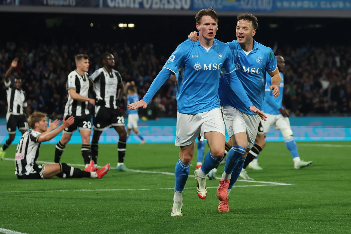 Naples retardé par l’Udinese