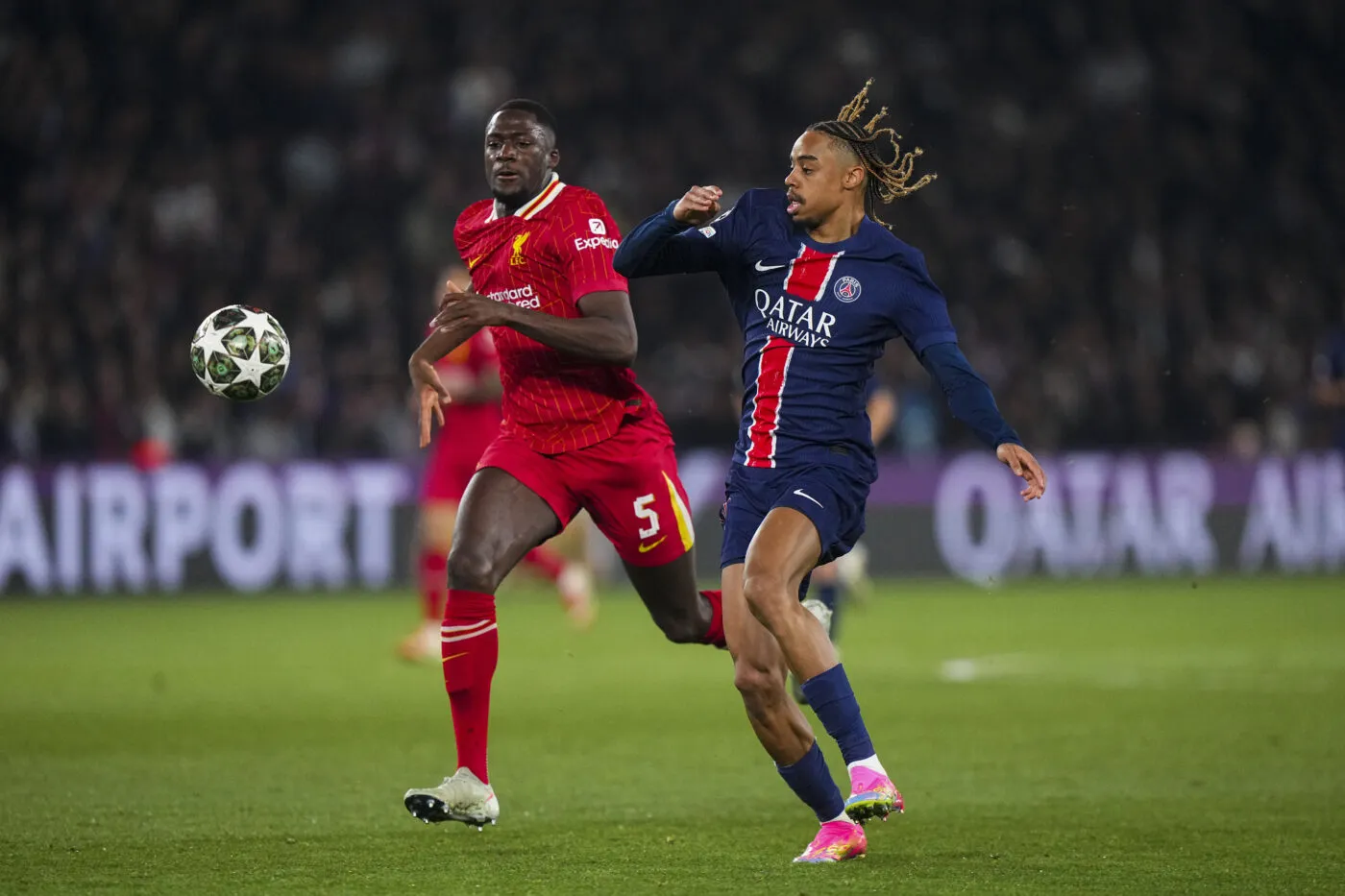 Konaté réfute toute faute sur Barcola : «<span style="font-size:50%">&nbsp;</span>Je mets juste mon bras et c’est tout<span style="font-size:50%">&nbsp;</span>»