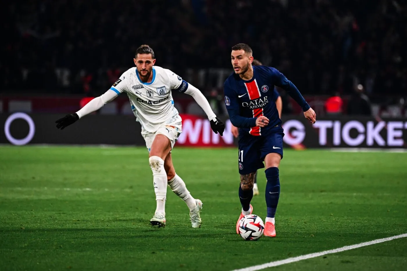 La tribune Auteuil sanctionnée après les banderoles contre Adrien Rabiot