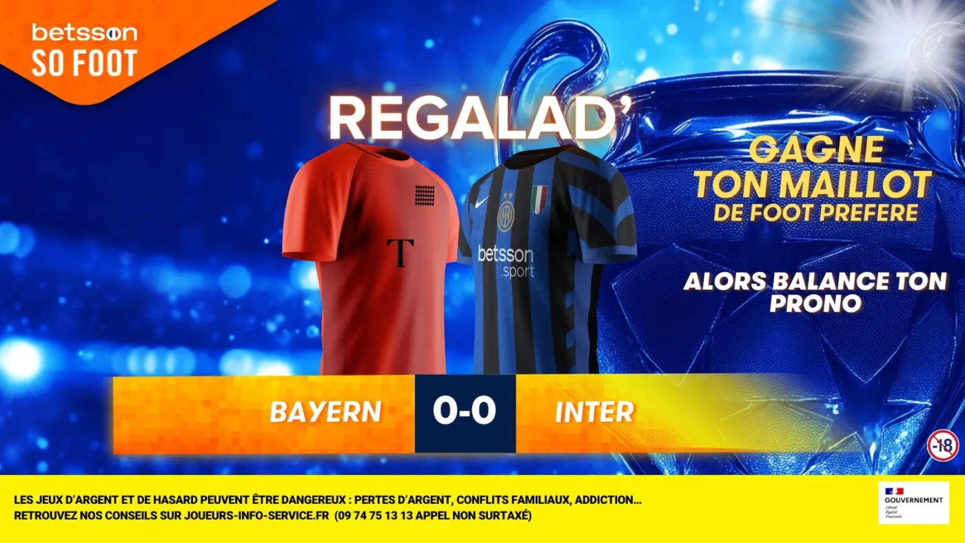 Tente de gagner le maillot de ton choix en pronostiquant le match Inter/Bayern