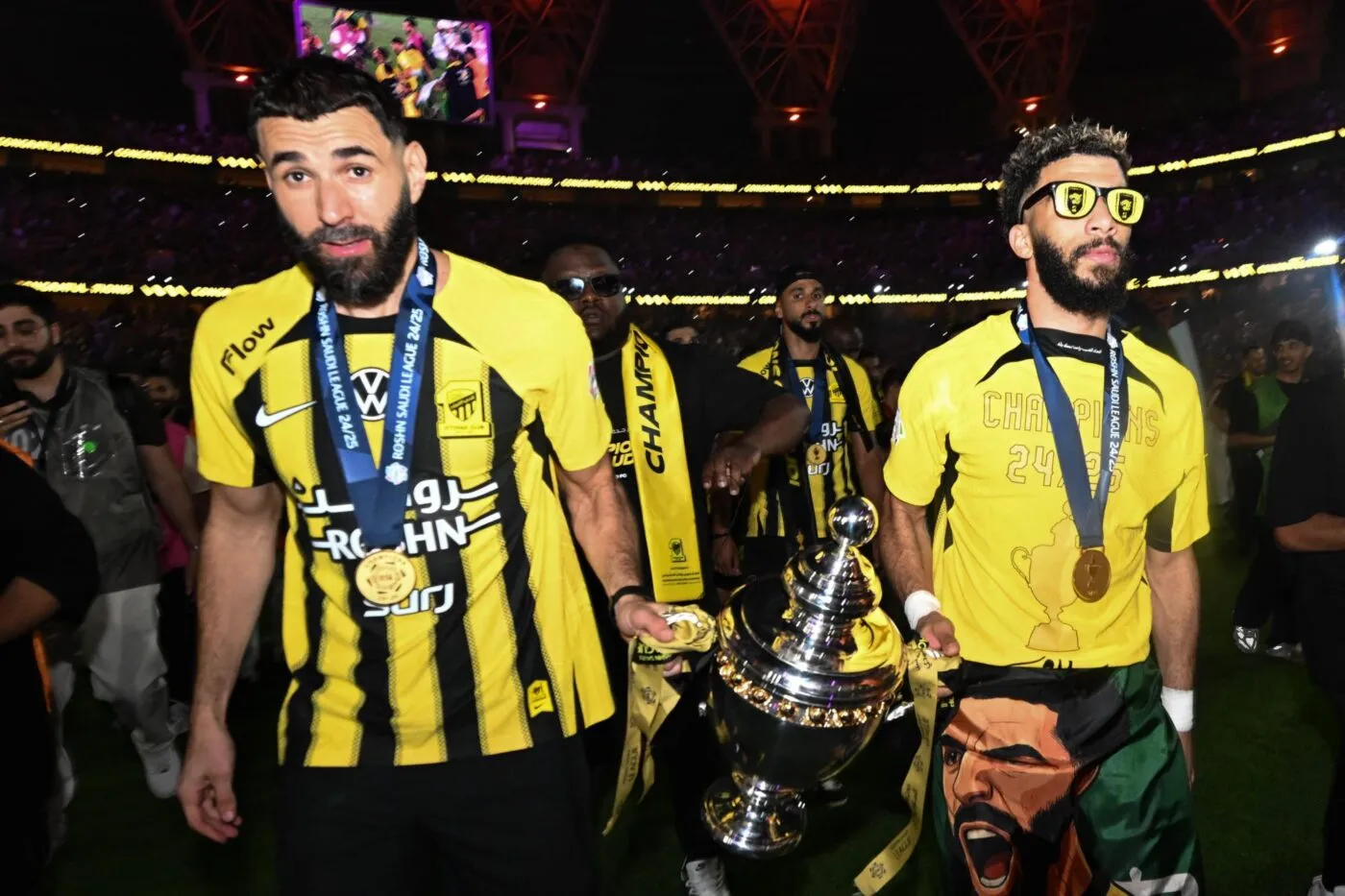 Karim Benzema, Houssem Aouar et Laurent Blanc continuent leur récolte de trophées en Arabie saoudite