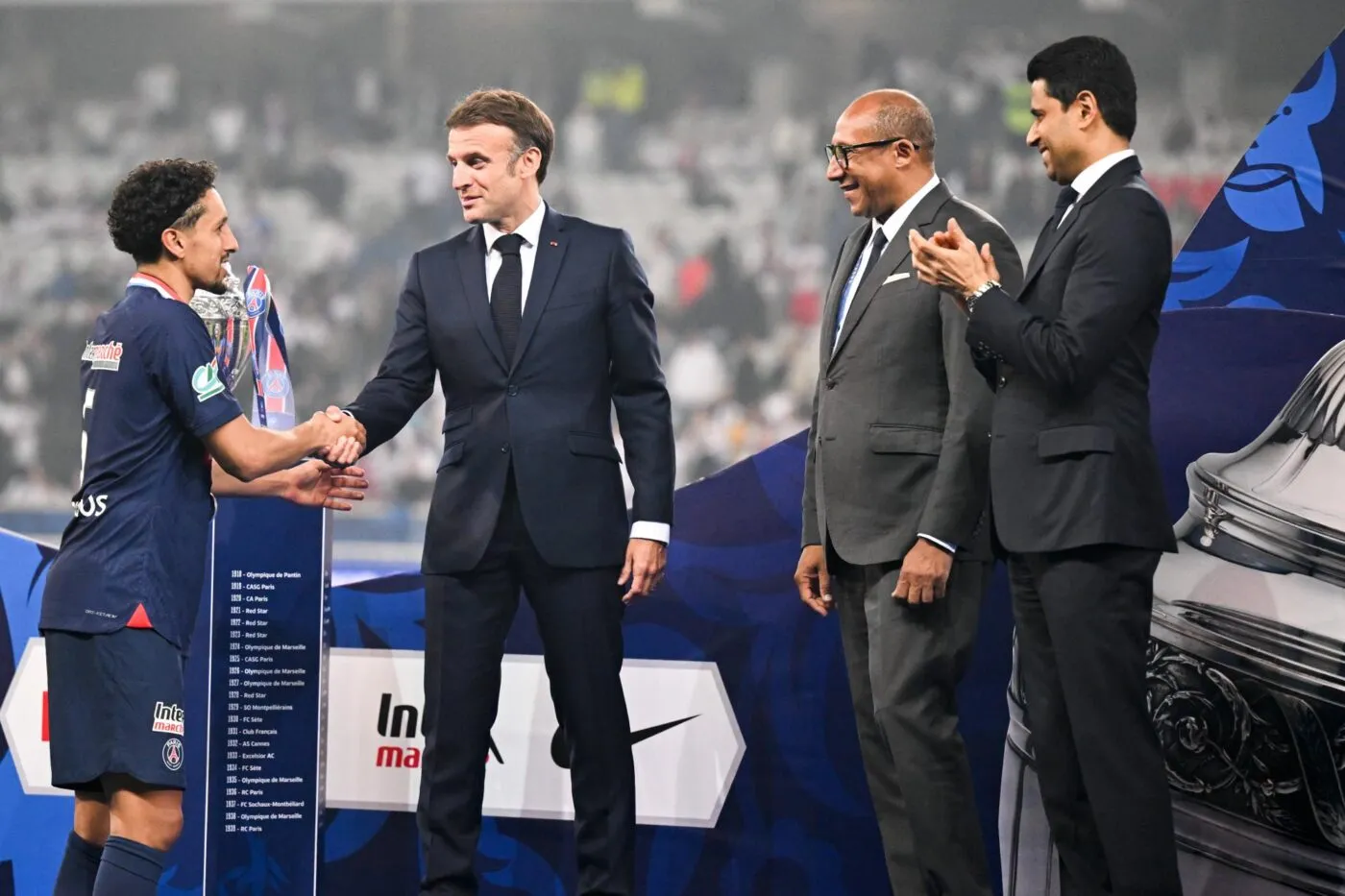 Les éloges d’Emmanuel Macron pour le PSG