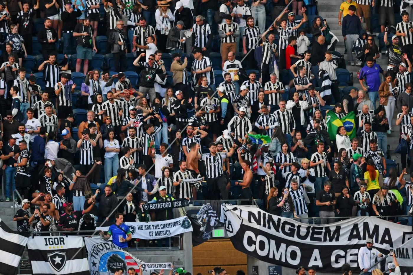 Une bagarre entre supporters du PSG et de Botafogo en tribunes